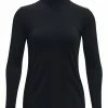 Under Armour Women's ColdGear Infrared Storm Long Sleeve Golf Mock - Black
