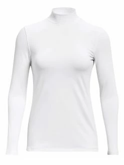 Under Armour Women's ColdGear Infrared Storm Long Sleeve Golf Mock - White