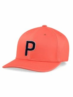 Puma P 110 Snapback Cap - Hot Coral/Navy Blazer