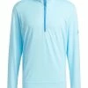 Adidas Quarter-Zip Pullover - Bliss Blue/Pulse Blue