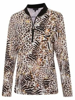 Birdee Sport Women's Exotic Over Layer - Cream Animal