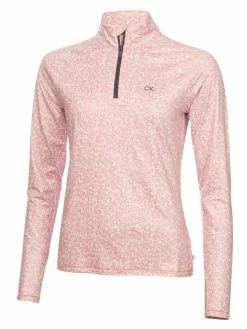 Calvin Klein W Bolina 1/4-Zip Mid-layer - Ice Pink