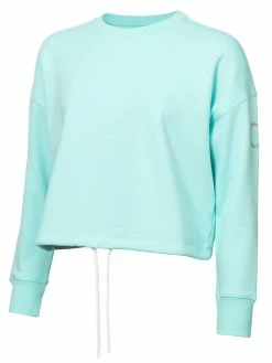 Calvin Klein W Chill Cropped Crew Sweatshirt - Opal
