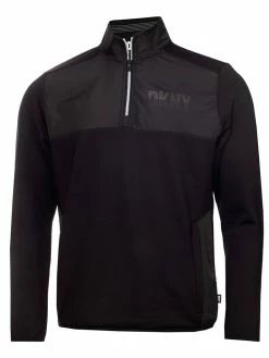 DKNY Golf Buzzard Hybrid Half Zip - Black
