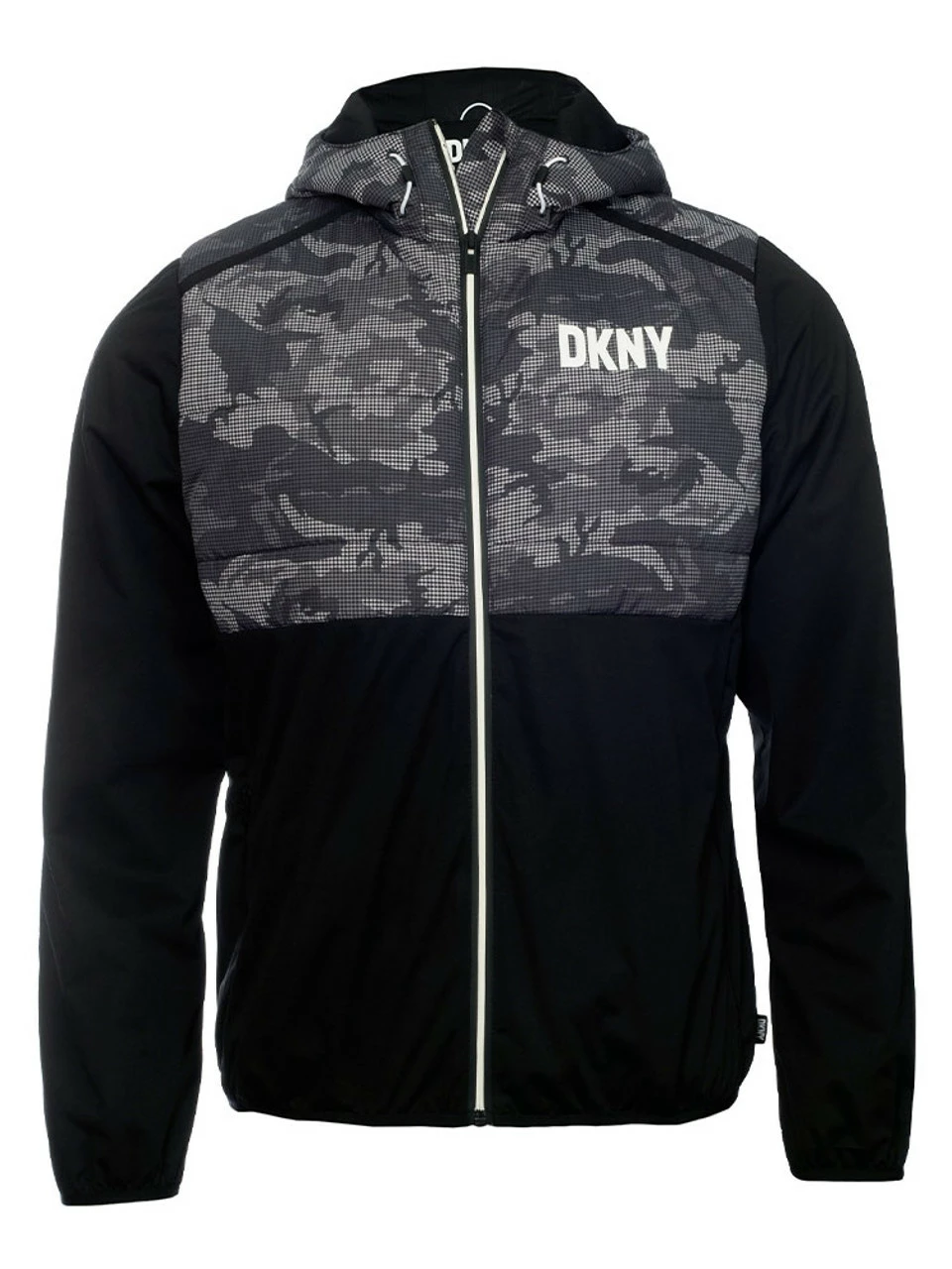 DKNY Golf Camo Full Zip Jacket - Black