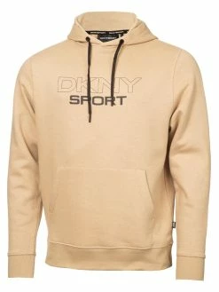 DKNY Sport Large Logo Hoodie - Stone