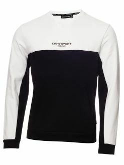 DKNY Sport NYC Colour Block Sweatshirt - Black/White