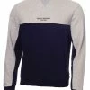 DKNY Sport NYC Colour Block Sweatshirt - Silver Marl/Navy