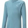 Puma Junior Girls 1/4 Zip - Dusty Aqua