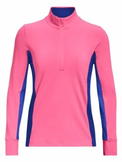 Under Armour Women's Storm Midlayer 1/2 Zip - Pink Punk/Versa Blue