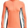 Under Armour Women's Storm Midlayer 1/2 Zip - Afterglow/Fuse Teal
