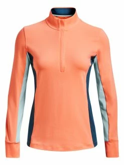 Under Armour Women's Storm Midlayer 1/2 Zip - Afterglow/Fuse Teal