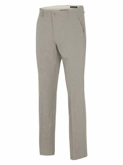 Greg Norman Classic Mini Check Pant - Sandstone