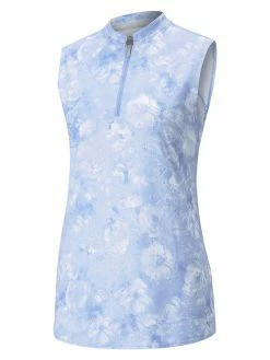 Puma Women's CLOUDSPUN Iris Sleeveless Golf Polo - Lavender Pop/Bright White