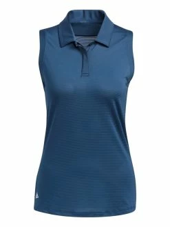 Adidas W Sleeveless Polo Shirt - Crew Navy