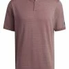 Adidas Statement Seamless Polo Shirt - Quiet Crimson/Wonder Oxide