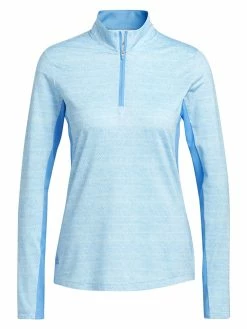 Adidas Women's Ultimate365 Polo Long-Sleeve Top - Pulse Blue