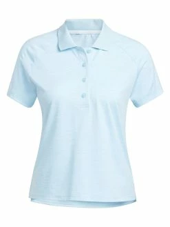 Adidas Women's Mélange Polo Shirt - Bliss Blue