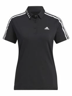 Adidas Women's AEROREADY 3-Stripes Polo Shirt - Black