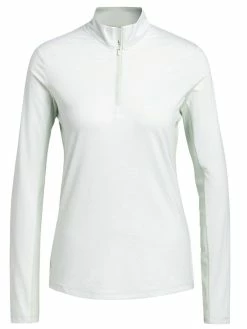 Adidas Women's Ultimate365 Polo Long-Sleeve Top - White