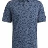 Adidas Go-To Camo-Print Polo Shirt - Collegiate Navy/Crew Navy