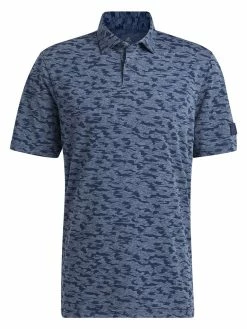 Adidas Go-To Camo-Print Polo Shirt - Collegiate Navy/Crew Navy