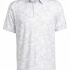 Adidas Prisma-Print Polo Shirt - White/Grey Two