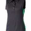 Annika W Sleeveless Tempo Polo - Black