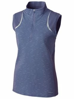 Annika W Elite Sleeveless Contour Mock - Sport Slate