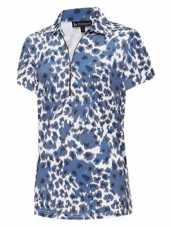 Birdee Sport Women's Rosheen Short Sleeve Top - Navy Animal