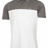 Calvin Klein Colour Block Polo Shirt - Charcoal Marl/White