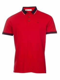 Calvin Klein Particle Polo Shirt - Red
