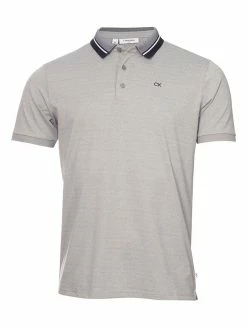 Calvin Klein Whisper Polo Shirt - Silver Marl