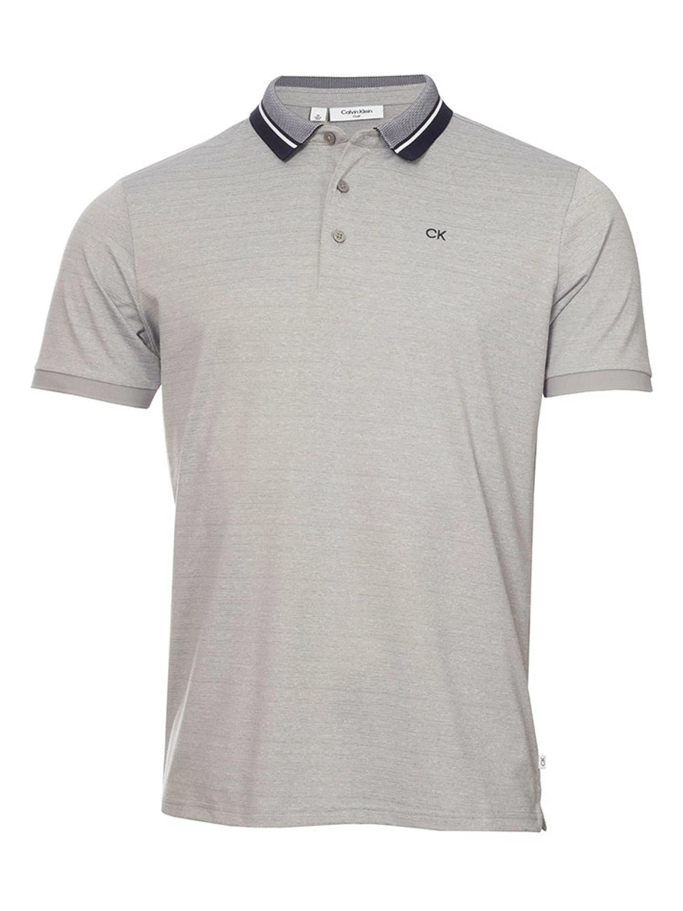 Calvin Klein Whisper Polo Shirt - Silver Marl
