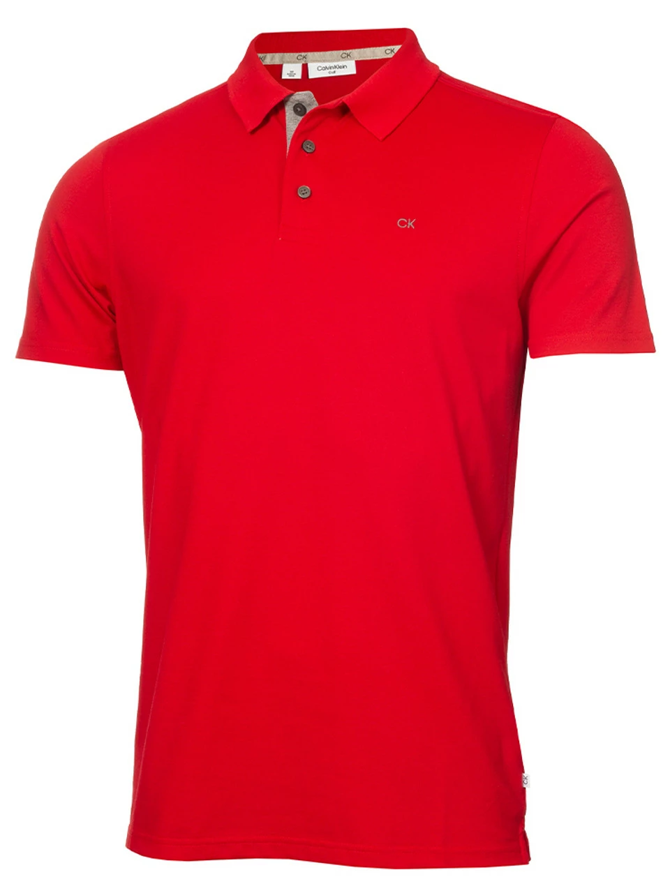 Calvin Klein Performance Crosstown Pique Polo Shirt - Red
