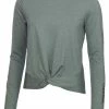 Calvin Klein W Nida Long Sleeve Top - Sage Marl