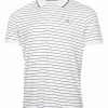 Calvin Klein Bolsa Stripe Polo - White/Navy