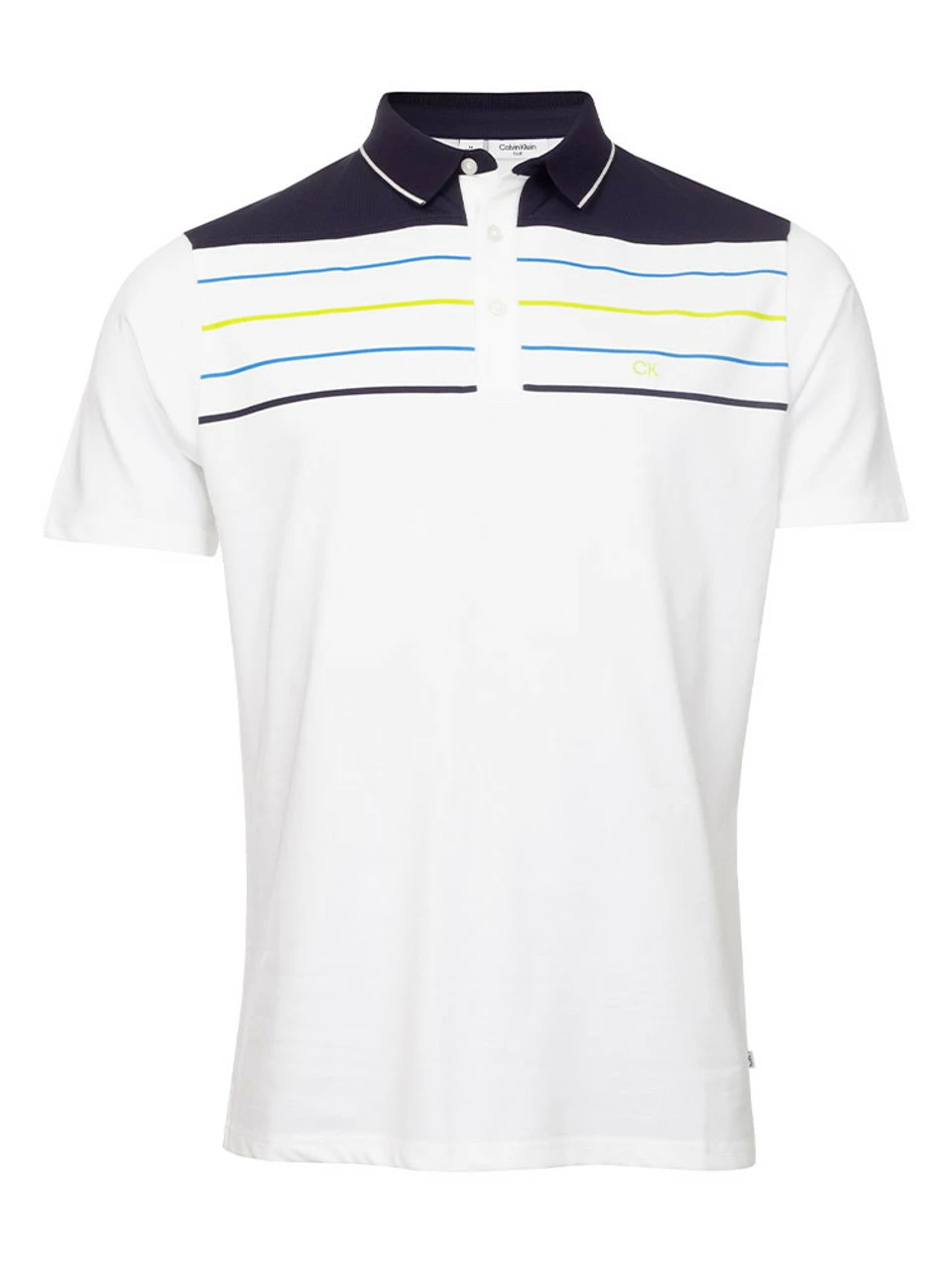 Calvin Klein Pacific Grove Polo - White/Navy