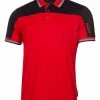 DKNY Golf Broadway Colour Block Polo - Red/Black