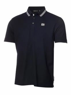 DKNY Golf Spike Polo - Navy/White