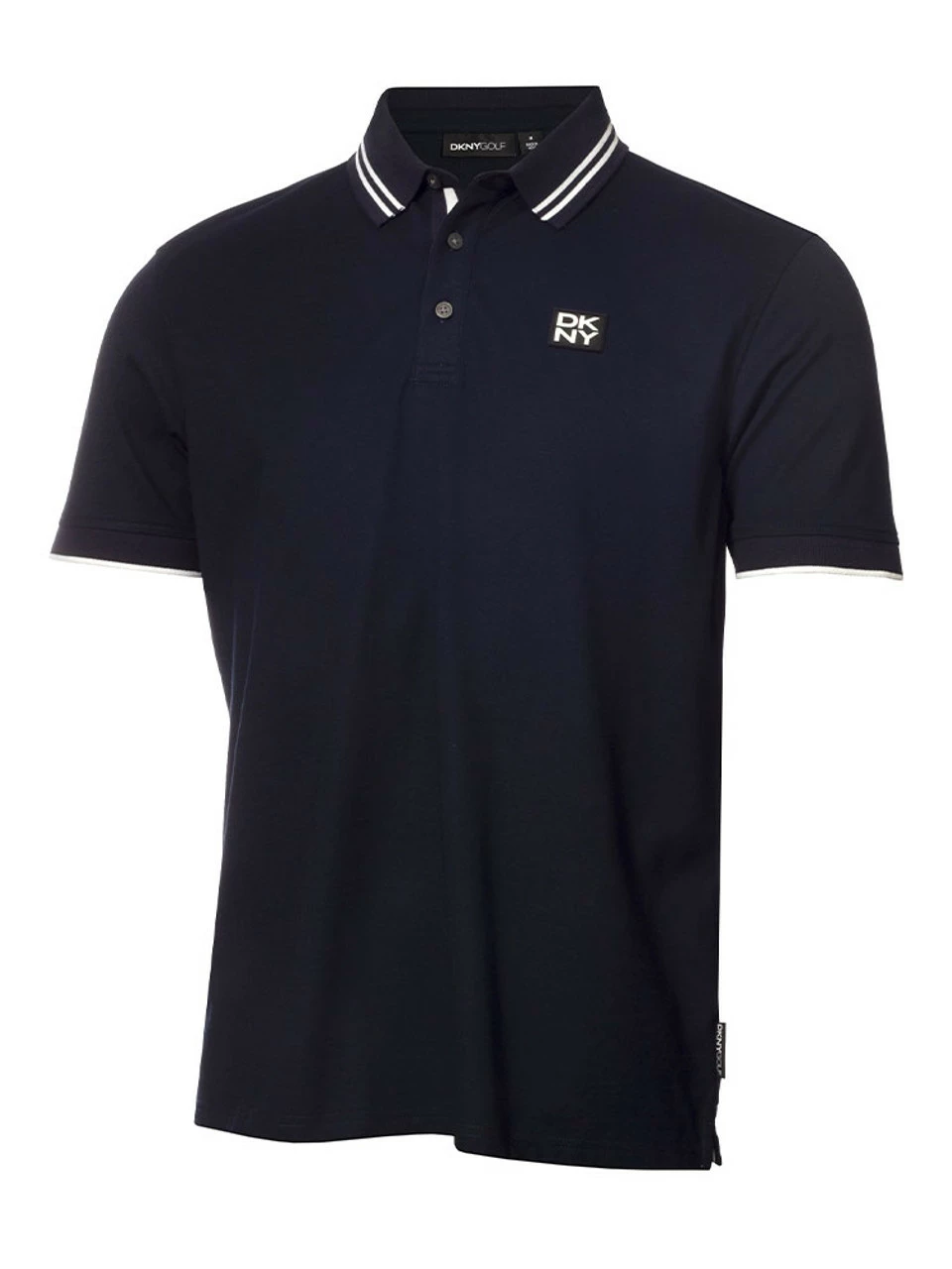 DKNY Golf Spike Polo - Navy/White