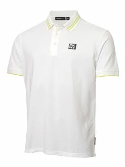 DKNY Golf Spike Polo - White/Lime