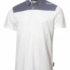 DKNY Golf Bronx Colour Block Pique Polo - White/Navy Oxford