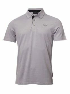 DKNY Golf Oxford Pique Polo - Silver Oxford