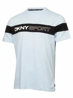DKNY Sport Colour Block T-Shirt - Pale Blue