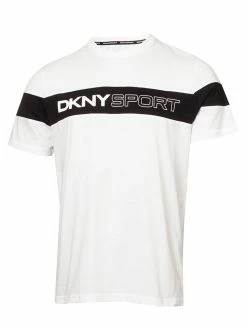 DKNY Sport Colour Block T-Shirt - White