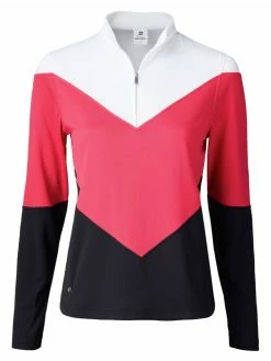 Daily Sports W Ebba Long Sleeve Polo - Berry