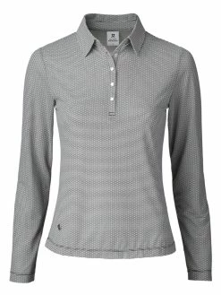 Daily Sports W Carmela Long Sleeve Polo - Black