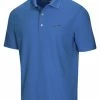 Greg Norman Classic Pique Shark Polo - Strong Blue