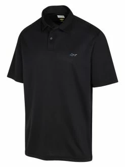 Greg Norman Textured Shark Polo - Black